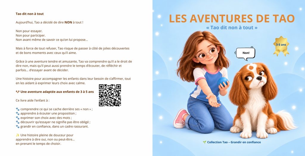 Tao dit non à tout, livre pour les enfants de 3 à 5 ans