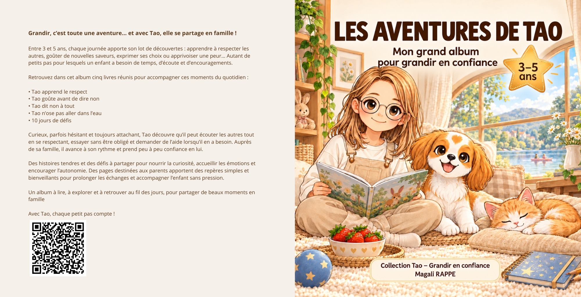 Les Aventures de Tao – Mon grand album pour grandir en confiance, 3–5 ans